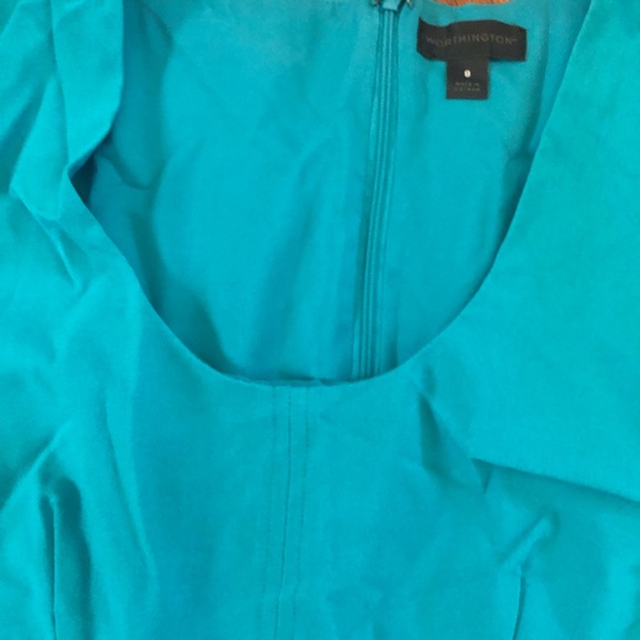 Teal work dress - Picture 2 of 4